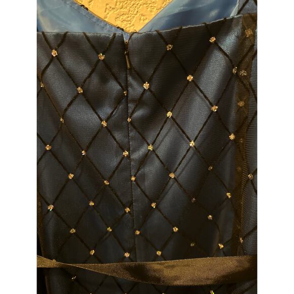 Women’s Blu Sage  Blue Midi Party Dress. Size 16W - Picture 4 of 6